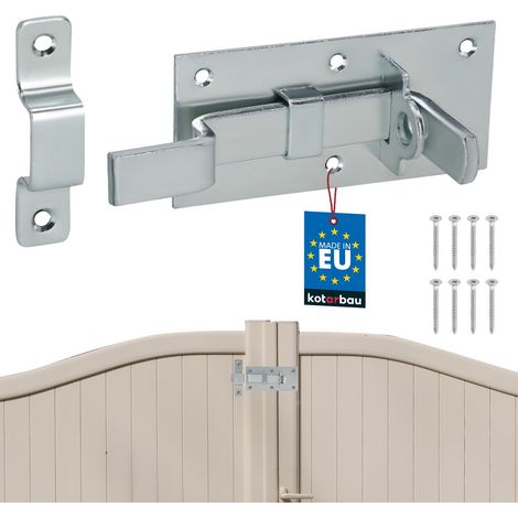 KOTARBAU® Universal-Türriegel für Türen, Tore und Umzäunungen, Stahl, 130 mm, abschließbar