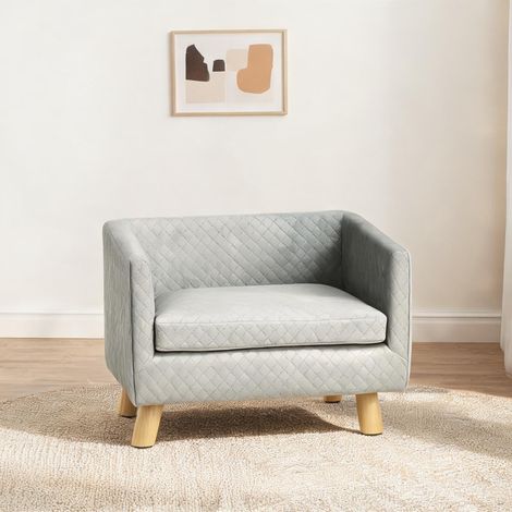 Couchage pour chien gris oscuro 64 x 45 x 36 cm (1/5)