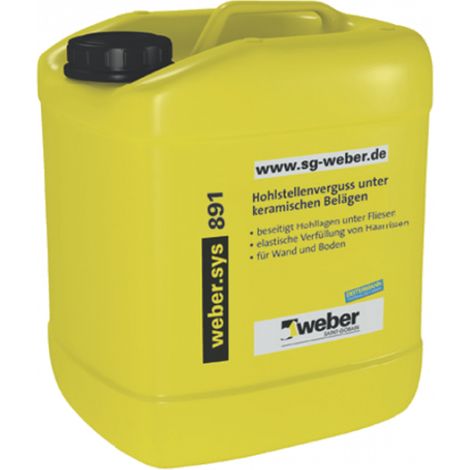 weber.sys 891 Hohlstellenverguss unter keramischen Böden, 1 Ltr.