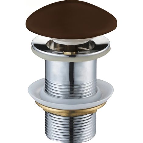 Mexen bouchon rond click-clack, brun céramique mat - 79910-68 (1/2)