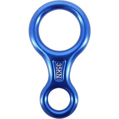 35kn Rappel Huit(bleu), Dispositif De Rappel Escalade 8 Descendeur Pour Diamtre De Corde 8-13 Mm (1/5)