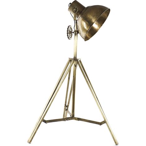 Lampadaire élégance moderne en métal doré - Doré chic et contemporain (1/5)