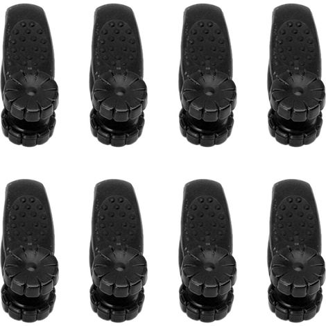 8 PCS Clip d'Acupression pour Mains en Plastique, Outil de Points de Pression pour Migraines et Maux de Tête, Noir (1/5)