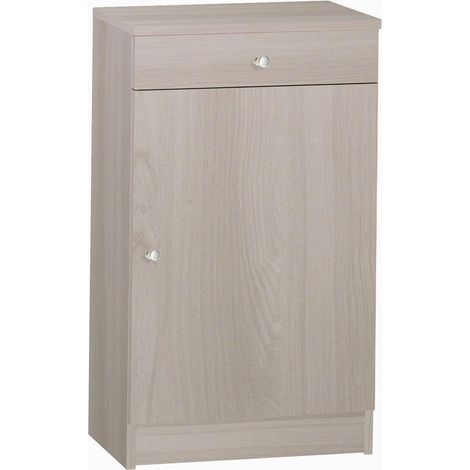 Mobile 1 Ante 1 Cassetto 46x80x34 cm Olmo Chiaro (1/2)