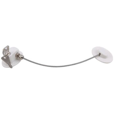 Sollbry Serrure de réfrigérateur 2 pièces, serrure de réfrigérateur pour enfants, serrures de mini réfrigérateur pour enfants, serrure de congélateur, utilisée dans la porte du réfrigérateur, les armo (1/4)