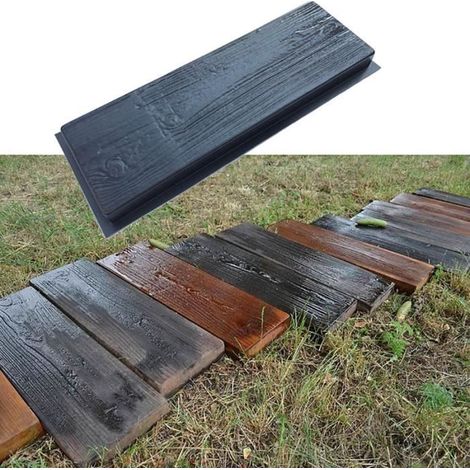 Carrelage,Moule à béton Imitation bois,pour fabrication de chemins,ciment,brique,pavé -B (1/4)