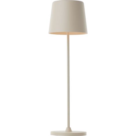 Lampe de table d'extérieur LED brillante Kaami Lampe de table LED mobile, USB, 37 cm, 310 lm, 3000 K, dimmable, beige