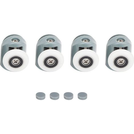 Roulettes, galets et poulies de remplacement pour porte de douche coulissante en verre-Crezuo (1/4)