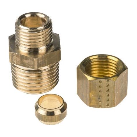 Manchon Laiton Droit Legris R Mâle 1/2pouce - Femelle ( Prix pour Paquet de 5 )