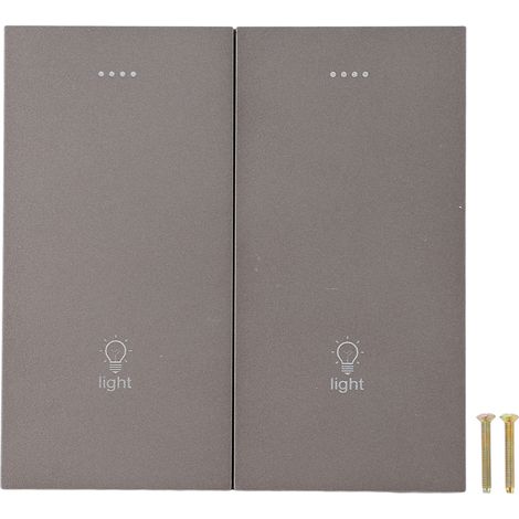 Interrupteur mural connecté WiFi Noir Or, minuterie, commande vocale, fonction horaire, bouton mural AC 100-240V (1/5)