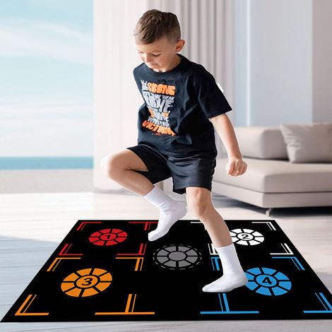 Tapis d'entraînement de basketball - Caoutchouc antidérapant - Marquage à points - Idéal pour le contrôle du pied et le maniement du ballon - 80 x 120 cm (1/5)