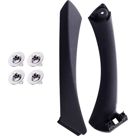 (Noir droit) Poignée de porte droite noire et couvercle de poignée de porte extérieure pour BMW E90 E91 (2005-2011), kit de remplacement de poignée de porte pour BMW Série 3