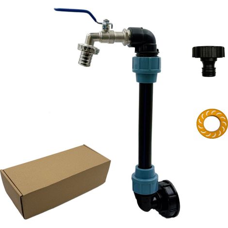 Col de cygne pour réservoir – 3/4" – Configuration horizontale – Adaptateur pour différentes vannes (1/5)