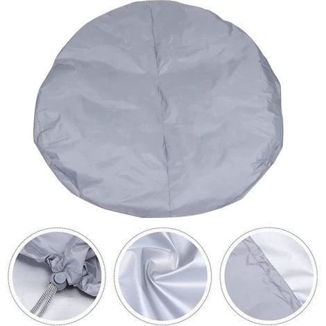 KLVGTIFS PUCouverture pliable pour baignoire de jacuzzi - Gris - 82x82x30CM - Imperméable - Résistant aux UV (1/4)