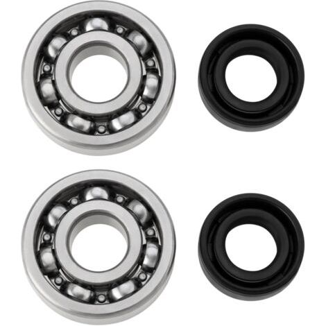 2-piece set of crankshaft bearings and shaft seals, compatible with Stihl BG56, BG66, BG86, SH56, SH85, SH86, main bearing seal repair kit 9503 003 0246