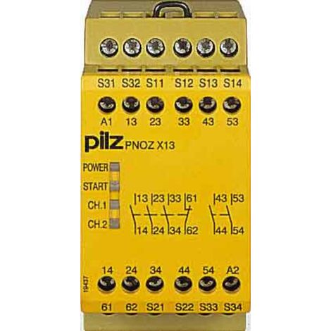 Pilz Not-Aus-Schaltgerät 24VDC 5n/o 1n/c PNOZ X13774549