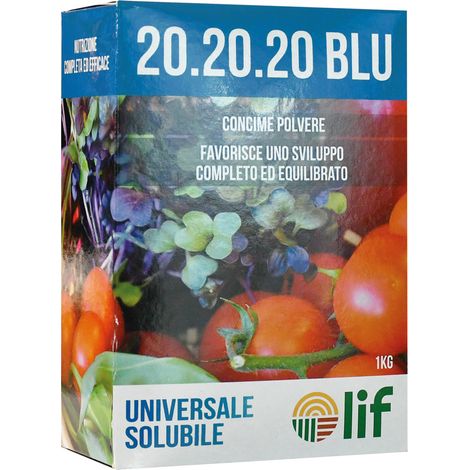 CONCIME POLVERE SOLUBILE 'UNIVERSALE' 20-20-20 Kg. 1 - LIF