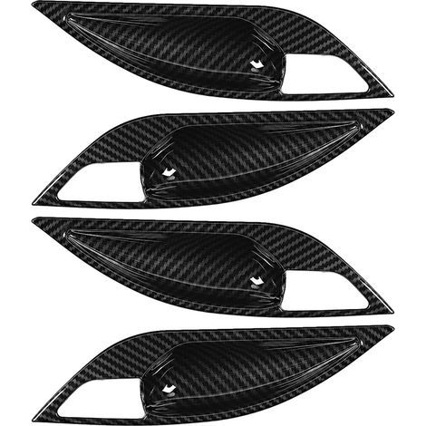 KIMISS Carbon Fiber ABS Door Handle Trim for X1 E84 2011-2015, Elegant, Easy Installation, Excellent Interior Decoration (1/5)