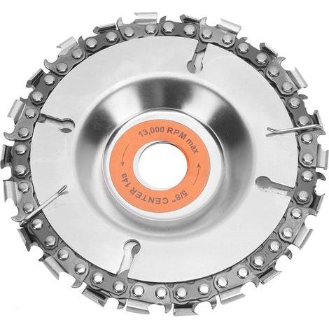 5/8"-Holzsägeblatt, Holzschnitzscheibe, Kettensägeblatt für Schleifmaschinen, Holzbearbeitungswerkzeug (1/5)