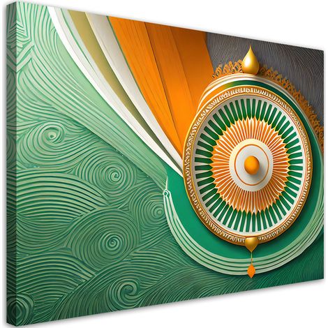 Tableau déco Inde Mandala symbole 60x40 (1/5)