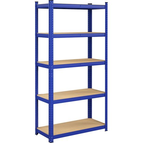 Helloshop26 – Étagère métallique 200 x 100 x 50 cm – 5 niveaux réglables – Charge max 875 kg – Cadre acier galvanisé – Pour garage et cave (1/4)