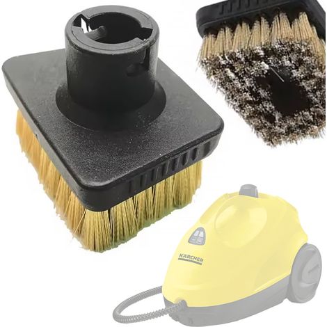 Spazzola Quadrata in Ottone di Ricambio compatibile con Vaporizzatore Kärcher SC1–SC6 – Rimozione Grasso e Incrostazioni, Sistema a Baionetta (1/5)
