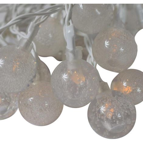 Lampadine a LED a forma di globo, bianche, alimentate a batteria, 20 pezzi, per uso interno. (1/3)
