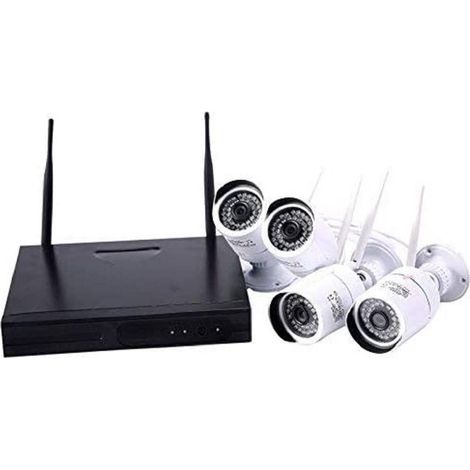 Trade Shop - 4-KANAL-HD-NVR-WIFI-VIDEOÜBERWACHUNGSKIT MIT 4 KAMERAS INKLUSIVE AHD 1,3 MP - (1/3)