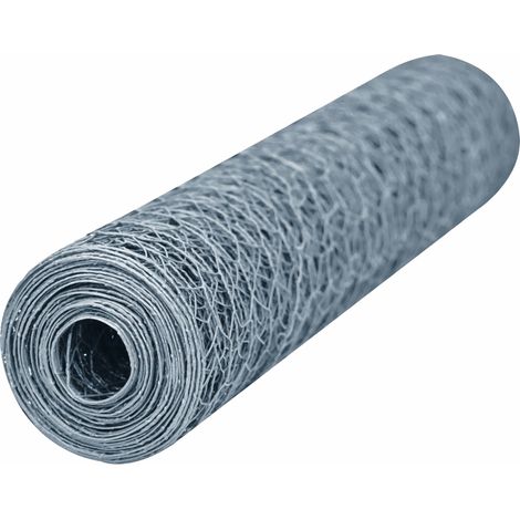 Werka Pro – Grillage galvanisé mailles hexagonales 25mm – Acier galvanisé – Rouleau 1 x 10m – Ø fil 0,7mm – Pour chantiers humides - PRO 1 X