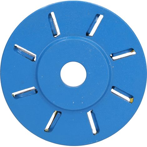 Disque de Sculpture sur Bois pour Meuleuse, 8 Dents - Fraise pour Découpe, Polissage et Façonnage du Bois, Bleu (1/5)