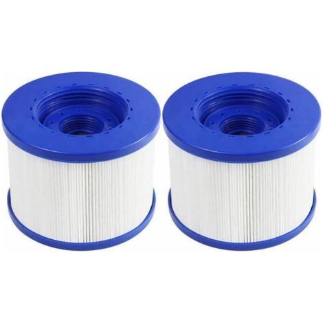 2er-Pack Schraubfilterkartuschen für Whirlpools, Schraubfilter für aufblasbare Whirlpools, 60-mm-Gewinde, Ersatzfilterkartusche für Cosy Spa, Clever Spa und weitere Marken, 105 x 82 mm (1/5)