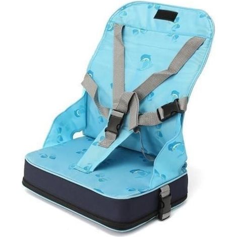 Réhausseur Siège de Table Bébé - Pliable, Léger, Harnais 5-Points (1/4)