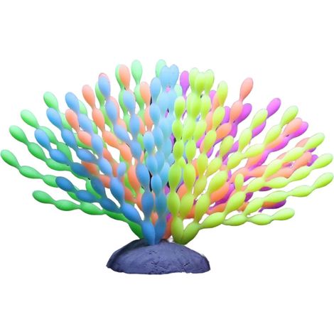 Décoration de corail pour l'aquarium - Silicone dégradé de couleur réaliste (1/5)