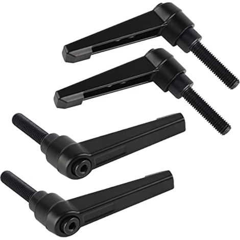 4PCS Poignées de Serrage Réglables M8, Poignée de Levier de Serrage Rapide en Acier avec 32mm Goujon (1/5)