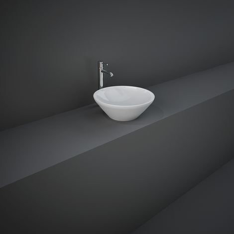 Lavabo appoggio tondo Rak Ceramics Bianco (1/3)