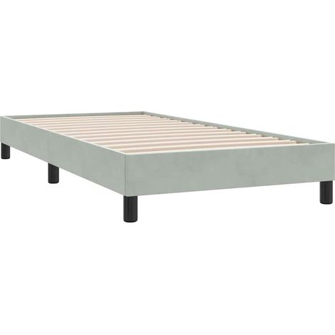 Maison Exclusive - Bettgestell ohne Matratze Hellgrau 80x220 cm S