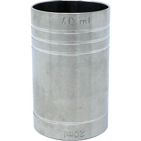 Jigger 2cl 4cl Doppelmessbecher Messbecher Cocktail 20 ml 40 ml Edelstahl Barmaß Dosierer Alkohol Zertifikat Bar (1/5)