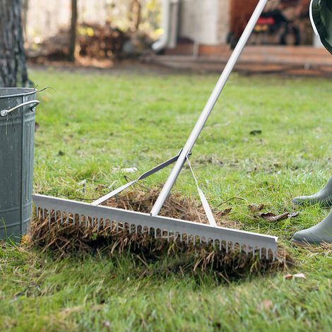 Aluminum Rake with 36 Inch Wide Rake Head and 68 Inch Long Handle (1/5)
