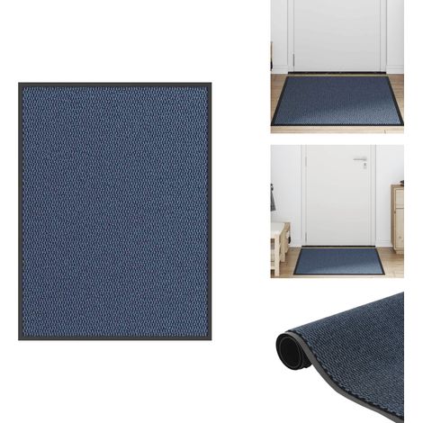 Paillasson bleu 80x120 cm - Paillasson - Paillasson De Porte - Paillasson De Bienvenue - Paillasson De Porte Extérieur (1/5)