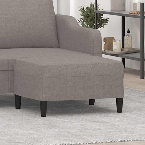 Repose-Pieds pour Salon ou Chambre - Tabouret Pouf Taupe 70x55x41 cm Tissu BV692340 - BonneVie (1/5)