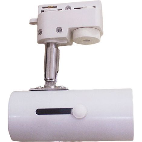 Support de spot LED sur rail E27 orientable – douille renforcée à 3 fils, couleur blanche, 220V pour éclairage intérieur