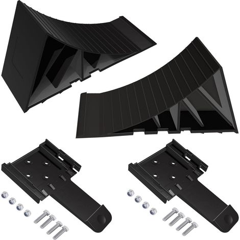 2x Unterlegkeile für Anhänger & Wohnwagen mit Halter & Montagematerial bis 1600kg (1/5)
