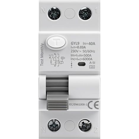 Disjoncteur différentiel 30mA 40A 2 pôles Type A-SI (1/5)