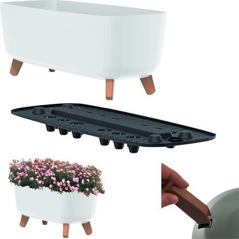 Vaso da fiori Gracia Case DGCL600 con gambe Bianco (1/5)