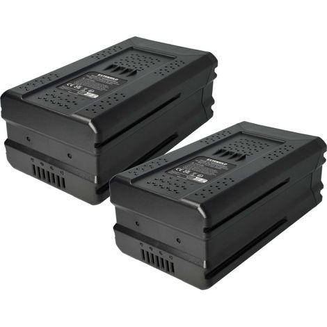 EXTENSILO 2x Batterie remplacement pour Greenworks 80V Max, GBA80200, G80B4, G80B2, GBA80250 pour outil électrique et de jardin (6000 mAh, Li-ion, 80 V)