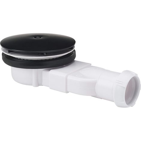 Wirquin 30722861 - Piletta per piatto doccia Black Touch, colore: Nero (1/5)