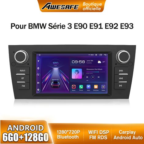 AWESAFE 4G Autoradio Android 13 pour BMW Series 3 E90 E91 E92 E93 6Go+128Go avec 7'' Écran Tactile Carplay Android Auto Bluetooth (1/5)