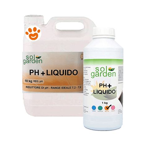 Solgarden Correttore PH+ Più Liquido - Confezione 10 Kg - TRATTAMENTO Acqua