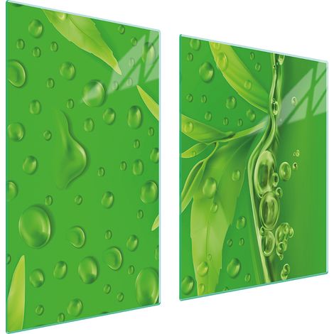 Glasplatte und Schneidebrett 100x52 Blätter (1/5)