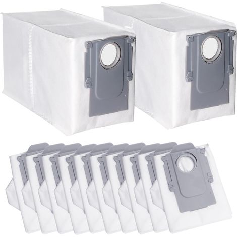 10 Stück Staubbeutel Ersatz für Q Revo/Qrevo Pro/Qrevo MaxV / S8 MaxV Ultra Qrevo S/Qrevo master / S8 Max Ultra Roboter Staubsauger Zubehör Teile, 2,7 l große Kapazität Staubbeutel (1/5)
